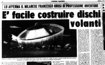 Selezione di ritagli di stampa anni 50