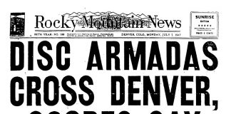 1947 Headlines -Flying saucers on the front page