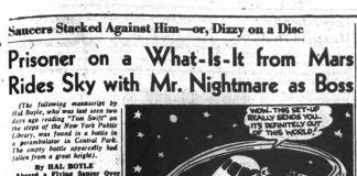 1947 – The Boyle abduction and other encounter stories UFO: 1947 Boyle tale of a UFO abduction with martians. UFO hoax